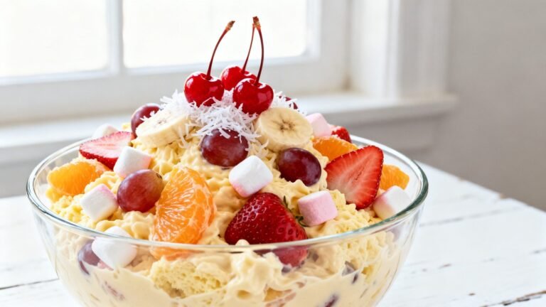 Heavenly Fruit Salad with Cool Whip | Creamy Pineapple Pudding Salad
